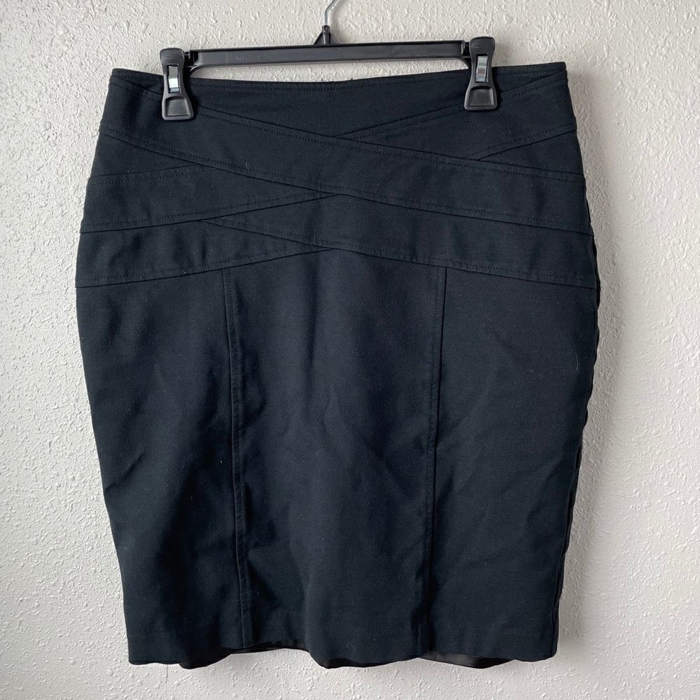INC International Concepts Black Skirt Size 12 EUC